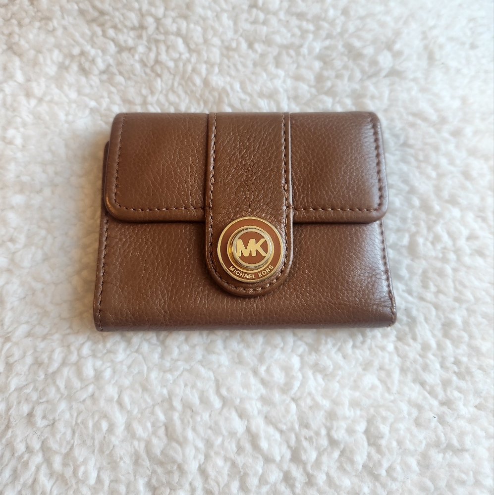 Michael Kors Camel Brown Trifold Wallet